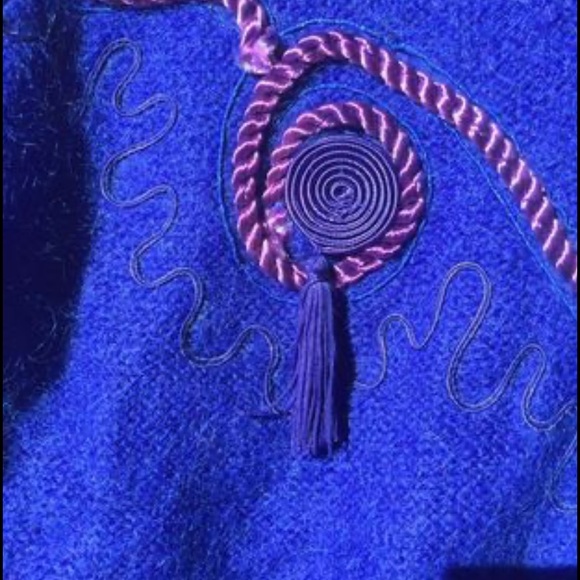 NWT! Career Vintage 80’s 90’s woman’s Sweater cardigan wool mohair embroidery - Picture 4 of 11